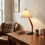 Elora Sky Wood Table Lamp, detail view 2