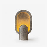 Zella Ridge Travertine Table Lamp by Maison Velume