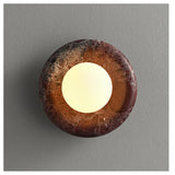Oriel Field Travertine Wall Light, detail view 4