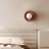 Oriel Field Travertine Wall Light, detail view 2