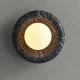 Oriel Field Travertine Wall Light, detail view 16