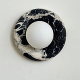 Oriel Field Travertine Wall Light, detail view 5