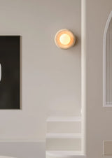 Oriel Field Travertine Wall Light, detail view 6