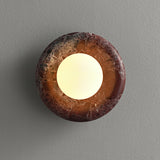 Oriel Field Travertine Wall Light, detail view 26