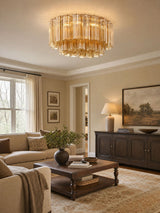 Cora Arc Glass Ceiling Light, detail view 2