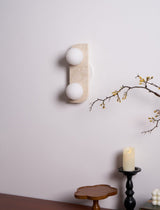Nella Morrow Travertine Wall Light, detail view 27