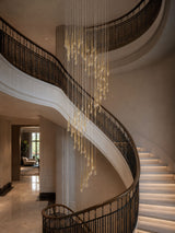 Jora Echo Glass Chandelier, detail view 6