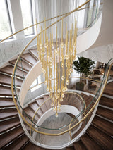 Jora Echo Glass Chandelier, detail view 9