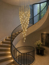 Jora Echo Glass Chandelier, detail view 3