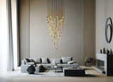 Jora Echo Glass Chandelier, detail view 20