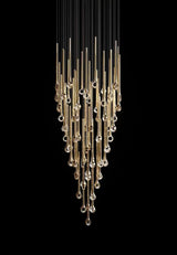 Jora Echo Glass Chandelier, detail view 11