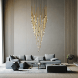 Jora Echo Glass Chandelier, detail view 2
