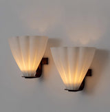 Pella Cedar Glass Wall Light, detail view 2