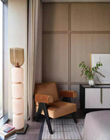 Solen Aster Travertine Floor Lamp, detail view 24