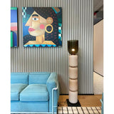 Solen Aster Travertine Floor Lamp, detail view 25