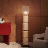 Solen Aster Travertine Floor Lamp, detail view 3
