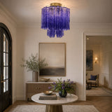 Tarin Line Glass Ceiling Light, detail view 6