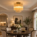 Tarin Line Glass Ceiling Light, detail view 4