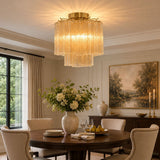 Tarin Line Glass Ceiling Light, detail view 5