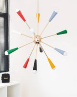 Vela Cove Glass Chandelier, detail view 8