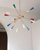 Vela Cove Glass Chandelier, detail view 24