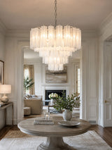 Arden Lark Glass Chandelier, detail view 7