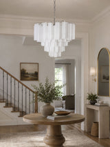 Arden Lark Glass Chandelier, detail view 6