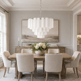 Arden Lark Glass Chandelier, detail view 5