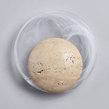 Evara Halo Travertine Wall Light, detail view 13
