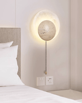 Evara Halo Travertine Wall Light, detail view 5