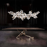 Elara Pine Glass Chandelier, detail view 3
