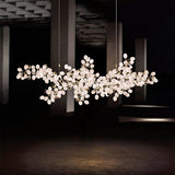 Elara Pine Glass Chandelier, detail view 2