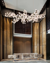 Elara Pine Glass Chandelier, detail view 28