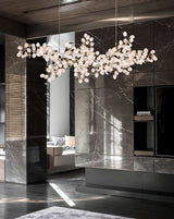Elara Pine Glass Chandelier, detail view 30