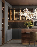 Elara Pine Glass Chandelier, detail view 31