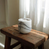Niven Cedar Travertine Candle Holder, detail view 11