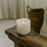 Niven Cedar Travertine Candle Holder, detail view 16