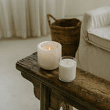 Niven Cedar Travertine Candle Holder, detail view 17