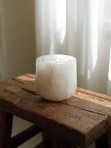 Niven Cedar Travertine Candle Holder, detail view 4