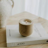 Niven Cedar Travertine Candle Holder, detail view 7