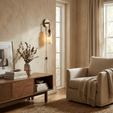 Faron Shade Alabaster Wall Light, detail view 4