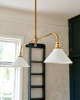Maren Noir Brass Chandelier, detail view 24