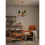 Faron Flint Wood Chandelier, detail view 8