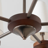 Faron Flint Wood Chandelier, detail view 28