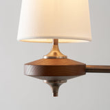 Faron Flint Wood Chandelier, detail view 29