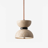 Alden Prism Travertine Pendant Light