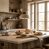 Alden Prism Travertine Pendant Light, detail view 5