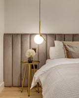 Cora Bay Glass Pendant Light, detail view 4