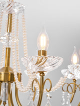 Elian Pearl Crystal Chandelier, detail view 36