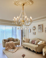 Elian Pearl Crystal Chandelier, detail view 8